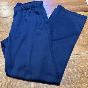 Nike‎ mens drifit pull on fleece pants sz medium navy blue